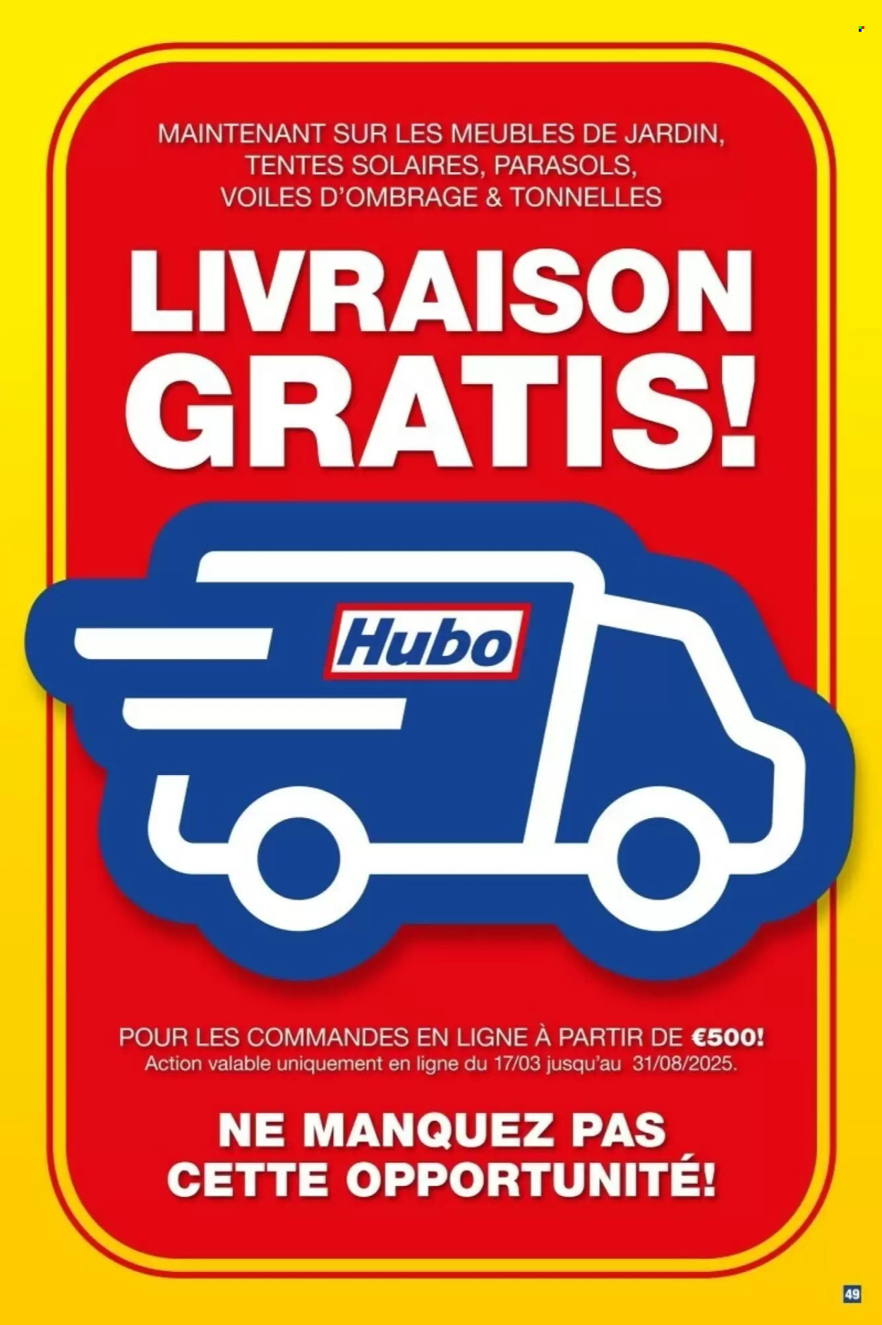 Hubo-aanbieding - 26/03/2025 - 31/07/2025. Pagina 1