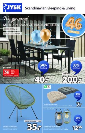 JYSK-aanbieding - 14/04/2025 - 18/05/2025.