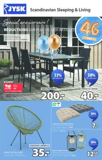 JYSK-aanbieding - 14/04/2025 - 18/05/2025.