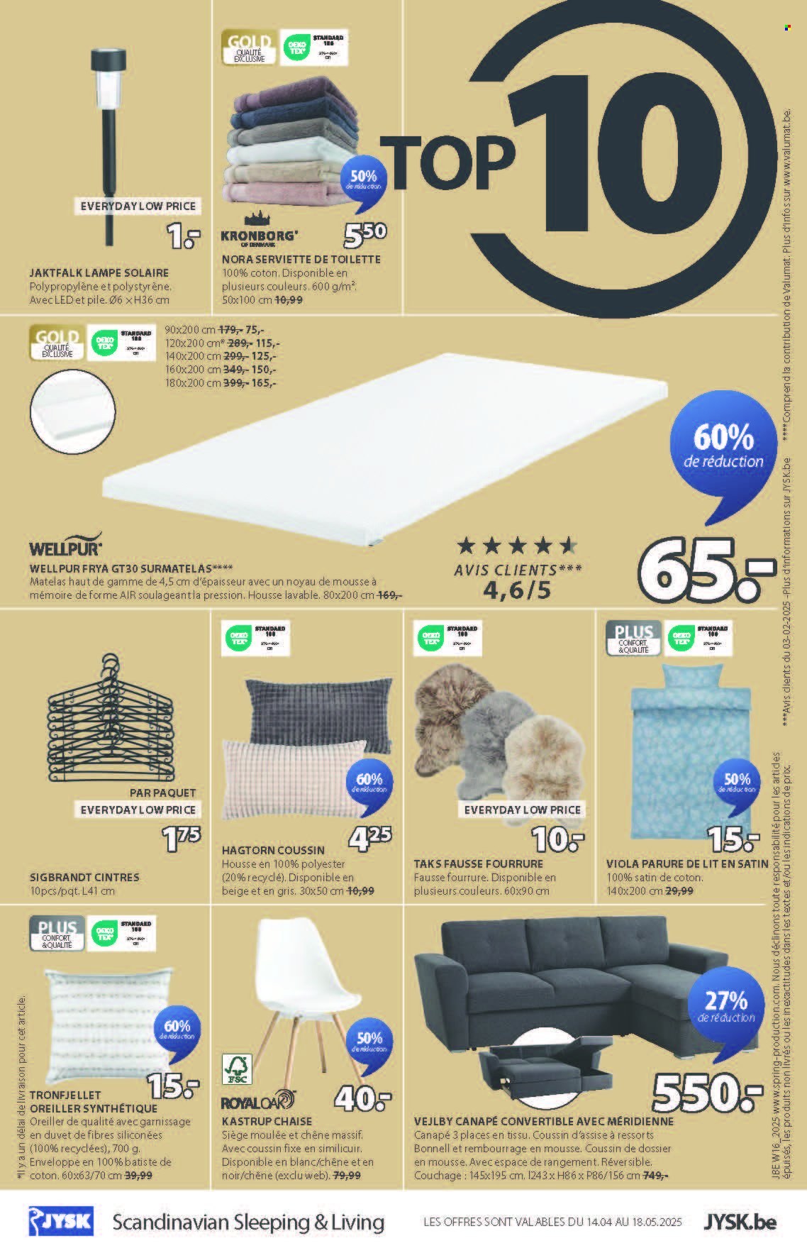 JYSK-aanbieding - 14/04/2025 - 18/05/2025. Pagina 1