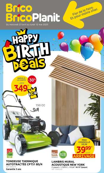 Brico-aanbieding - 23/04/2025 - 12/05/2025.