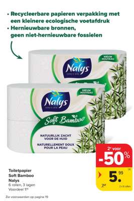 Toiletpapier Soft Bamboo