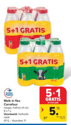 Melk in fles