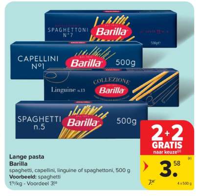 Lange pasta Barilla