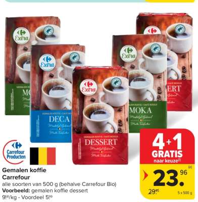 Gemalen koffie Carrefour