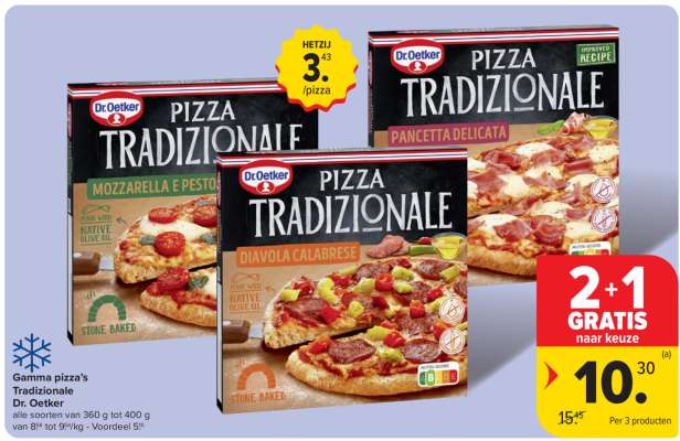 Gamma pizza's Tradizionale