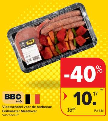 Vleesschotel voor de barbecue Grillmaster Meatlover