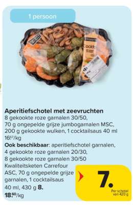 Aperitiefschotel met zeevruchten