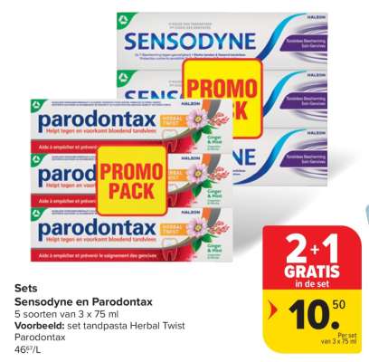 Sets Sensodyne en Parodontax