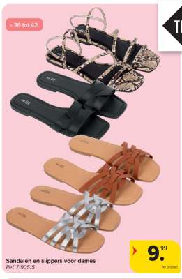 Sandalen en slippers voor dames