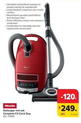 Miele Stofzuiger met zak Complete C3 Cat & Dog