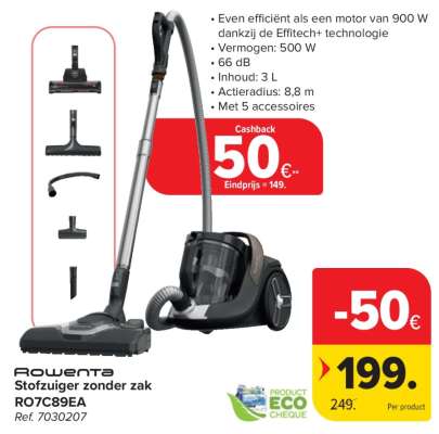 Rowenta Stofzuiger zonder zak RO7C89EA