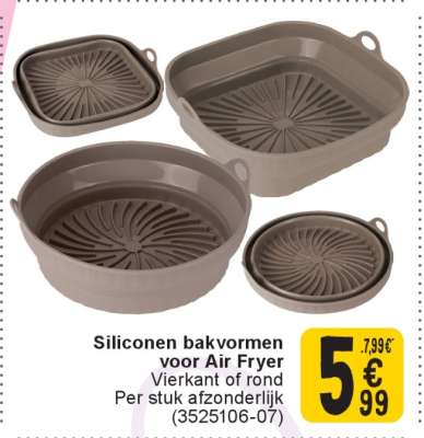 Siliconen bakvormen voor Air Fryer