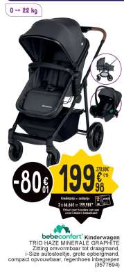 bebeconfort Kinderwagen TRIO HAZE MINERALE GRAPHITE