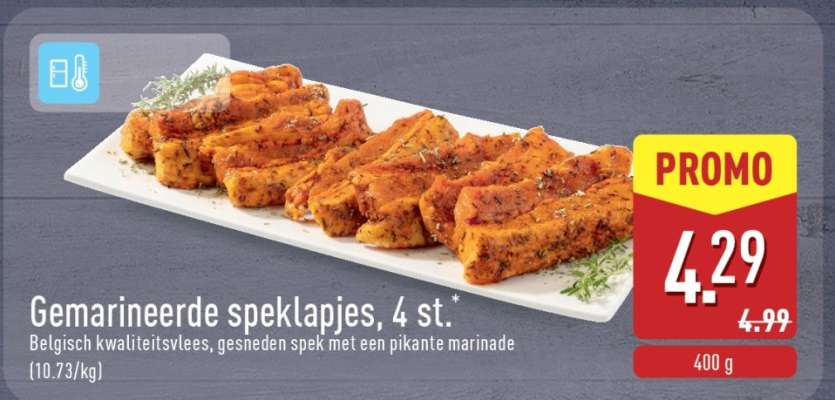 Gemarineerde speklapjes, 4 st.