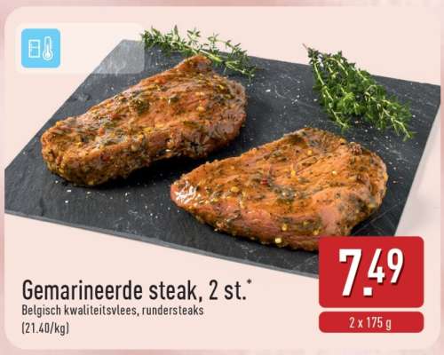 Gemarineerde steak, 2 st.
