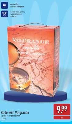 Rode wijn Valgrande