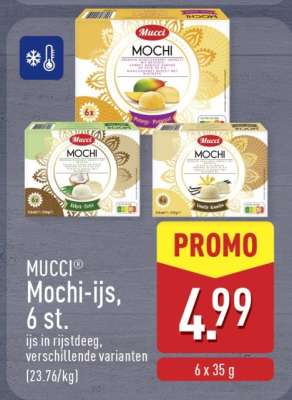 MUCCI Mochi-ijs, 6 st.