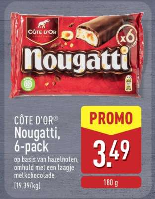 CÔTE D'OR Nougatti, 6-pack