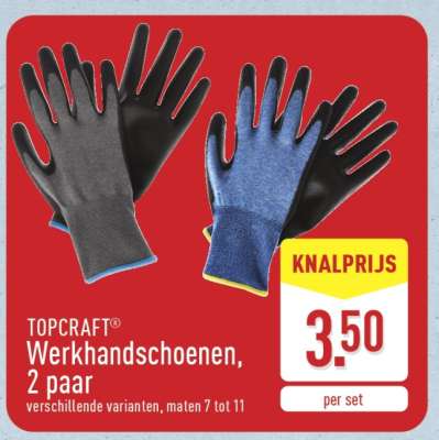 TOPCRAFT Werkhandschoenen, 2 paar