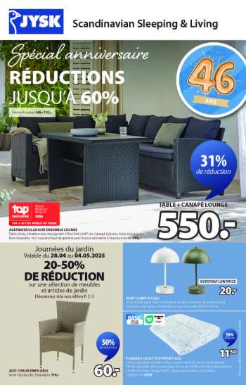 JYSK-aanbieding - 28/04/2025 - 18/05/2025.