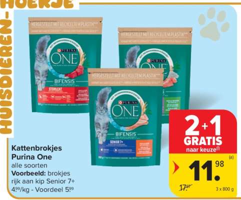 Kattenbrokjes Purina One