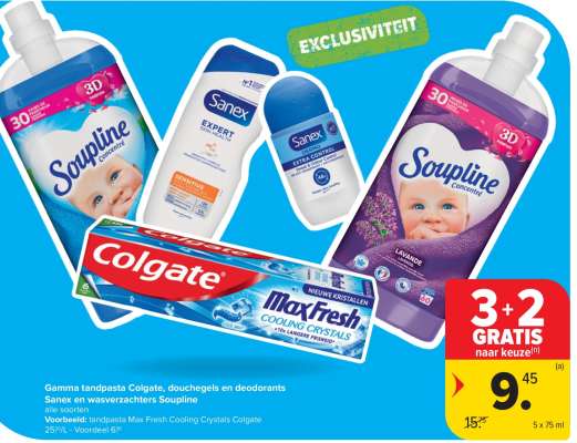 3 + 2 GRATIS naar keuze