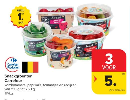 Snackgroenten Carrefour