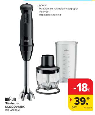 Braun Staafmixer MQ30201MBK