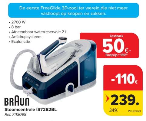 Braun Stoomcentrale IS7282BL