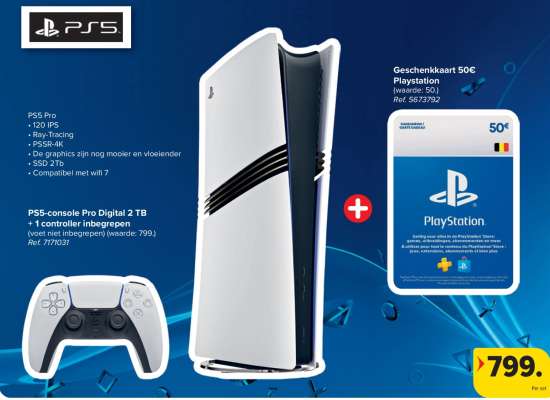 PS5-console Pro Digital 2 TB + 1 controller