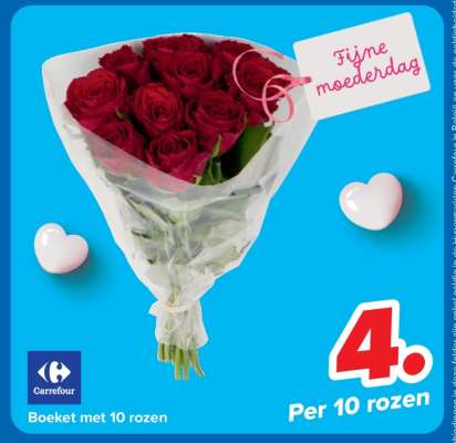 Boeket met 10 rozen
