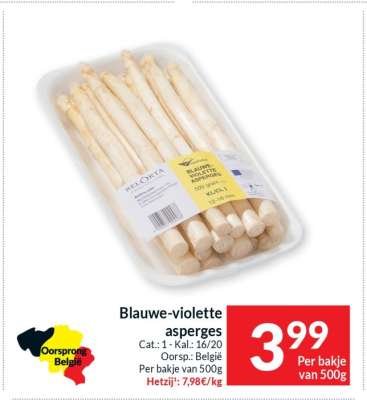 Blauwe-violette asperges