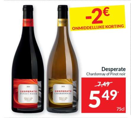 Desperate Chardonnay of Pinot noir