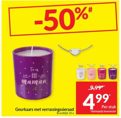 Geurkaars met verrassingssieraad
