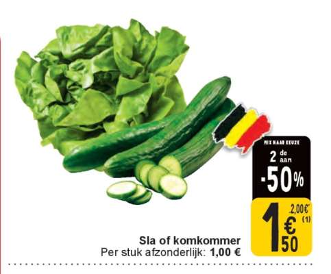 Sla of komkommer