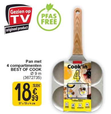 Pan met 4 compartimenten BEST OF COOK