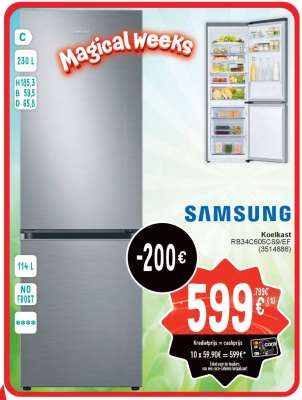 Samsung Koelkast RB34C605C9S/EF