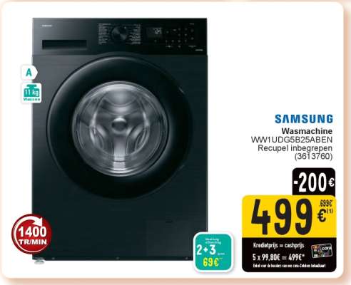 Samsung Wasmachine WW11DG5B25ABEN