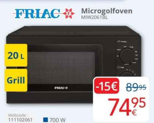 FRIAC Microgolfoven MIW2061BL