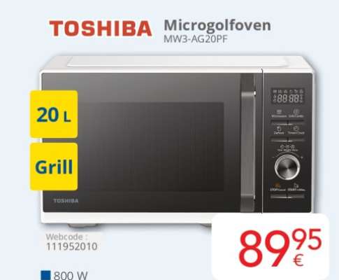 TOSHIBA Microgolfoven MW3-AG20PF