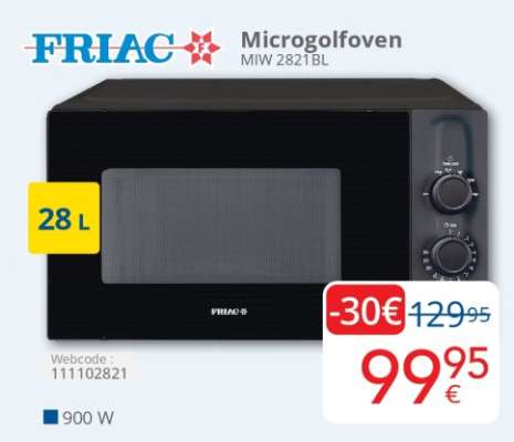 FRIAC Microgolfoven MIW 2821BL