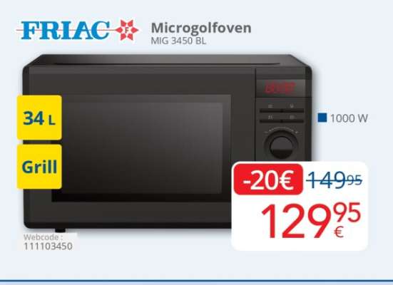 FRIAC Microgolfoven MIG 3450 BL