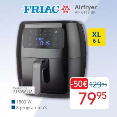 FRIAC Airfryer AIF 6118 BK