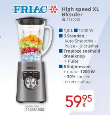 FRIAC High speed XL Blender