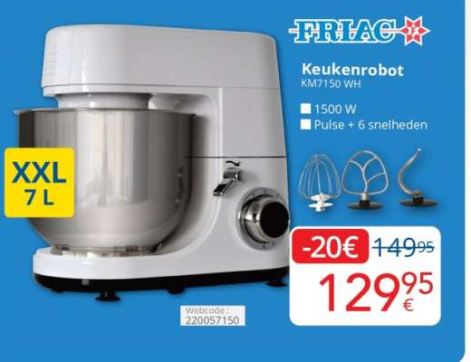 FRIAC Keukenrobot KM7150 WH