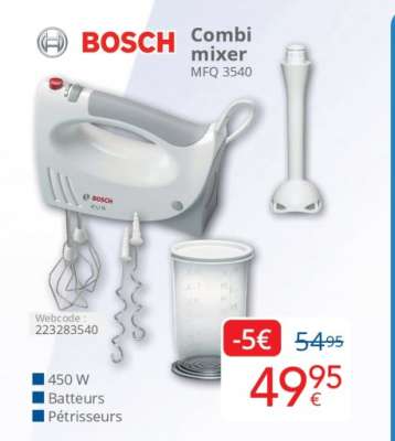 BOSCH Combi mixer MFQ 3540