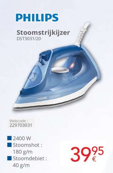 Philips Stoomstrijkijzer DST3031/20