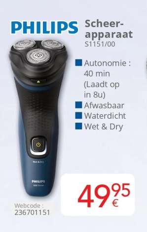 Philips Scheerapparaat S1151/00