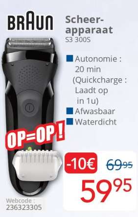 Braun Scheerapparaat S3 300S